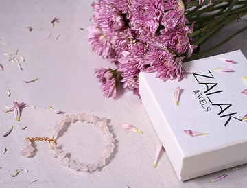 Rose Quartz Crystal Rakhi for Raksha Bandhan-2025