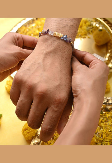 Office Protection and success Crystal Rakhi for Raksha Bandhan-2025