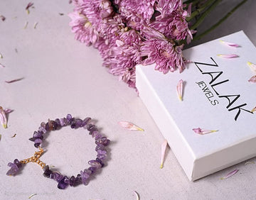 Amethyst Bracelet Lumba Rakhi