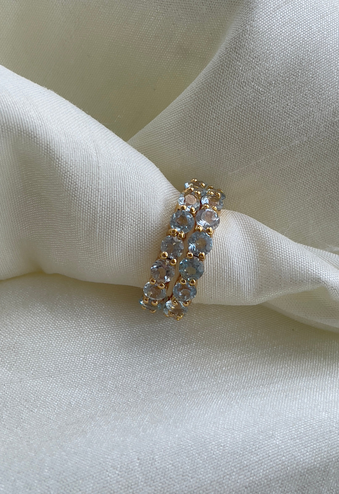 Blue topaz Band Ring