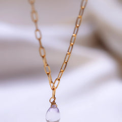 Amethyst Pendant water  Drop