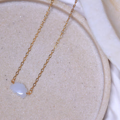 Moonstone pendant cloud in 18ct gold plated on Brass and sterling silver .this crystal stone helps in good sleep and curing depression