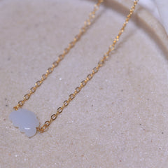 Moonstone pendant cloud in 18ct gold plated on Brass and sterling silver .this crystal stone helps in good sleep and curing depression
