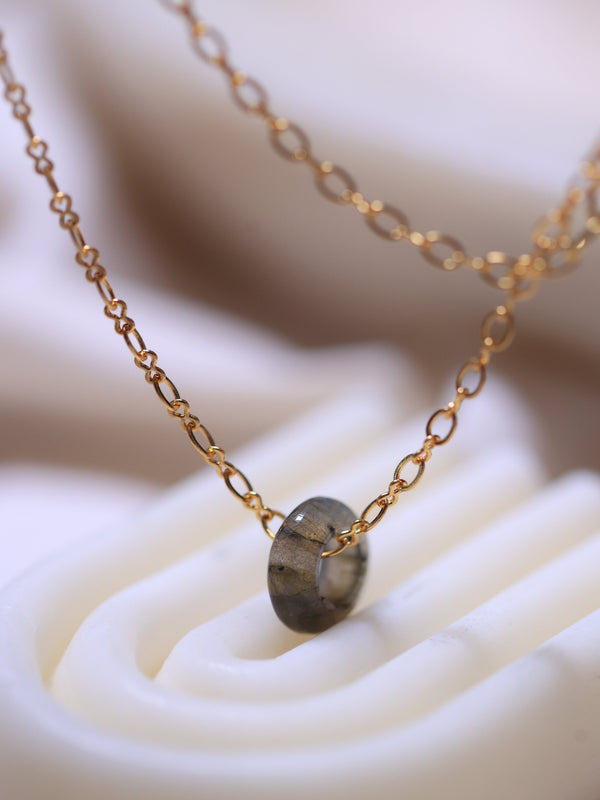 Labradorite Donnet  Pendant Double layered