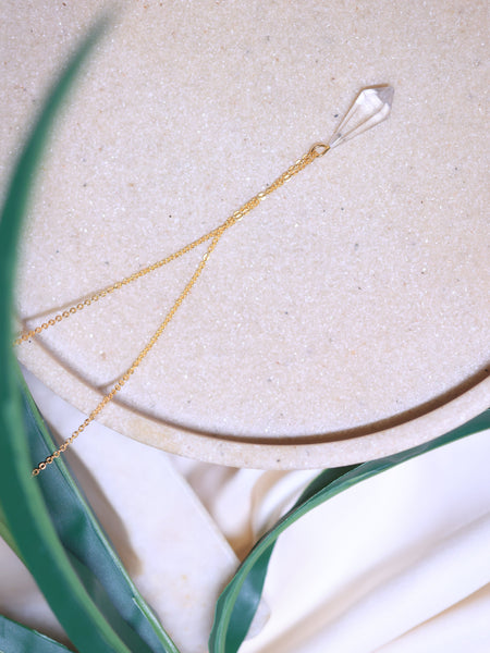 Clear quartz Pendulum pendant