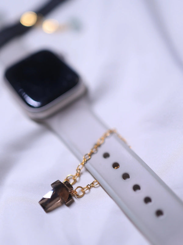 Smoky Quartz charm