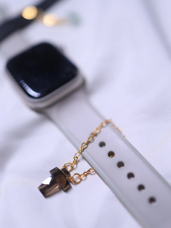 Smoky Quartz charm