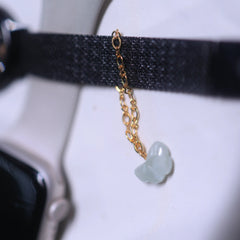 Aquamarine Butterfly Charm