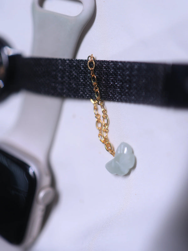 Aquamarine Butterfly Charm