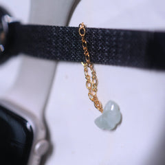 Aquamarine Butterfly Charm