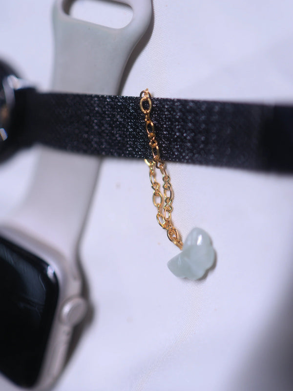Aquamarine Butterfly Charm