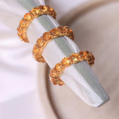 Citrine crystal ring |18ct gold plating | crystal jewellery 