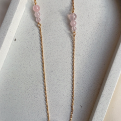 rose quartz jewelry | healing stone | chokar chain