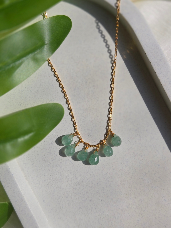 Green aventurine stone pendant