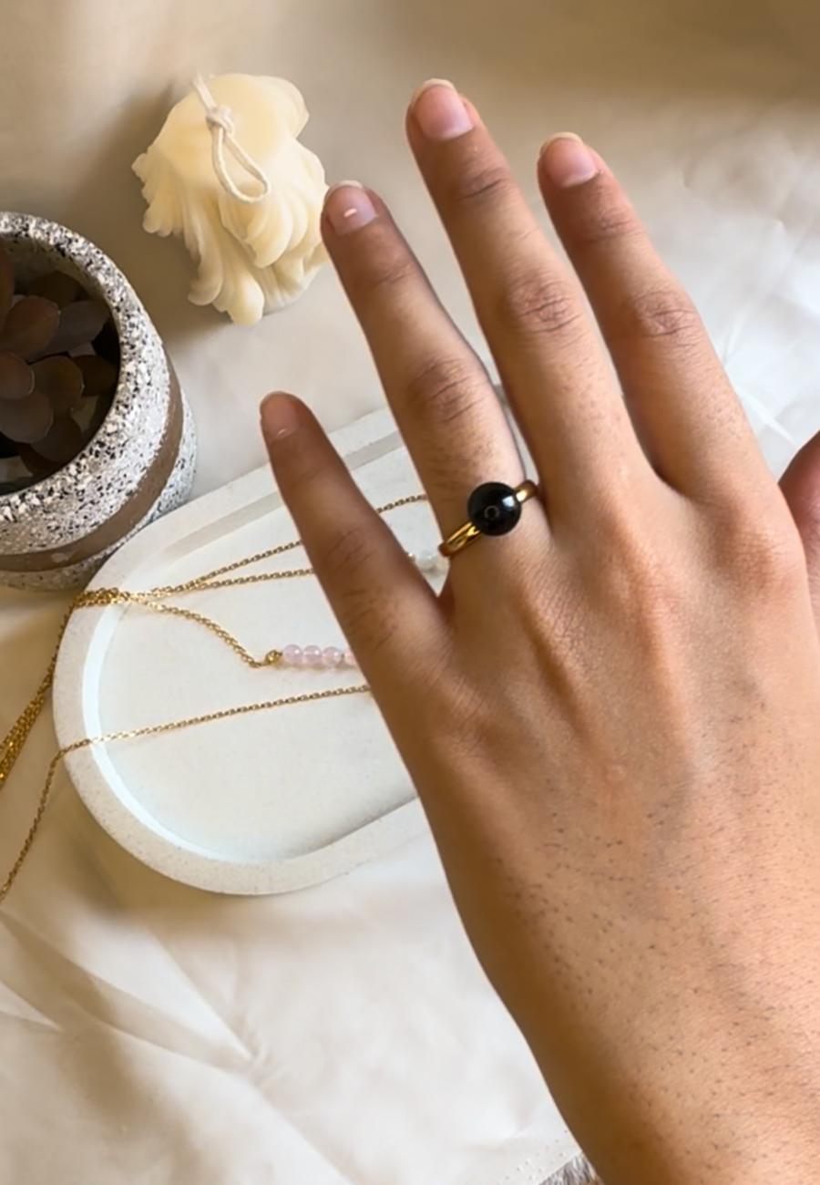 Black Onyx stone Ring