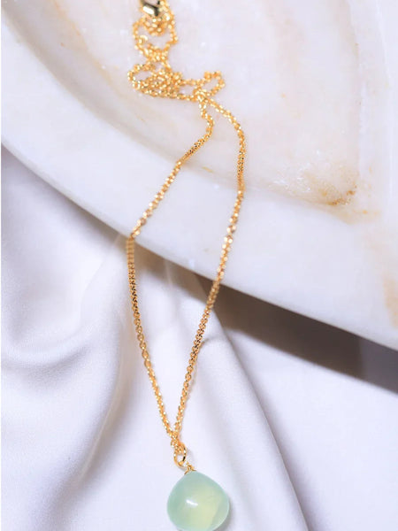 Lemon quartz heart pendant