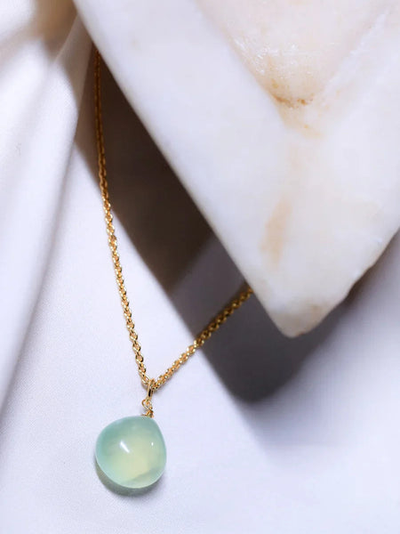 Lemon quartz heart pendant