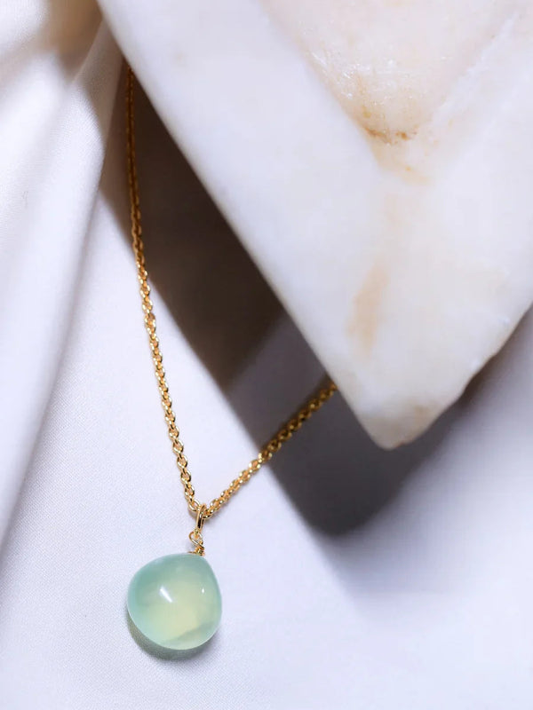 Lemon quartz heart pendant