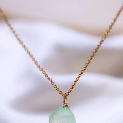 Lemon quartz heart pendant