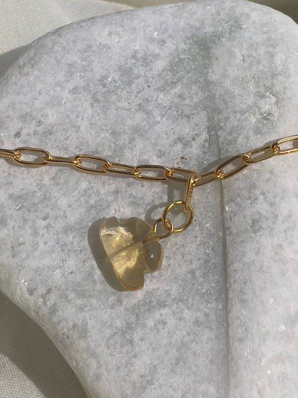 Cloud Charm- Citrine  Bracelet