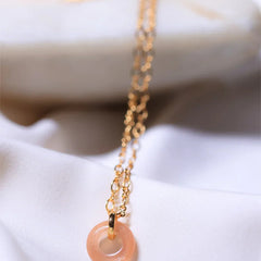 Donnet peach Moonstone Pendant