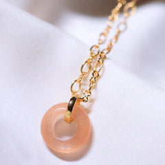 Donnet peach Moonstone Pendant