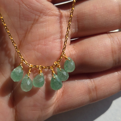 Green aventurine stone pendant