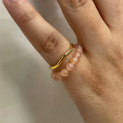 bead-Carnelian Ring