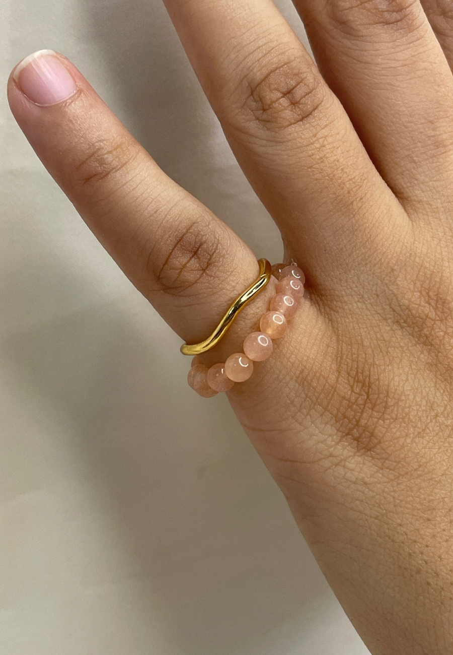 Carnelian beadedRING