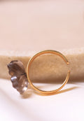  crystal Smoky quartz ring |18ct gold plating | crystal jewellery 