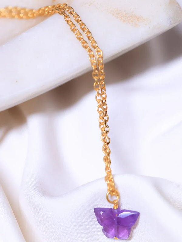 Butterfly Amethyst Pendant
