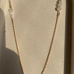 Moonstone Chain | moonstone pendant |18k gold plated