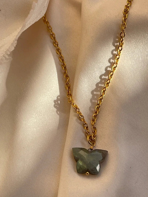 butterfly Labradorite pendant
