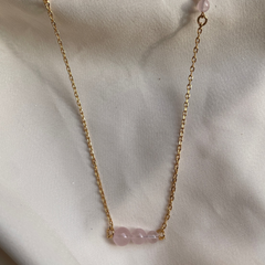 rose quartz jewelry | healing stone | chokar chain