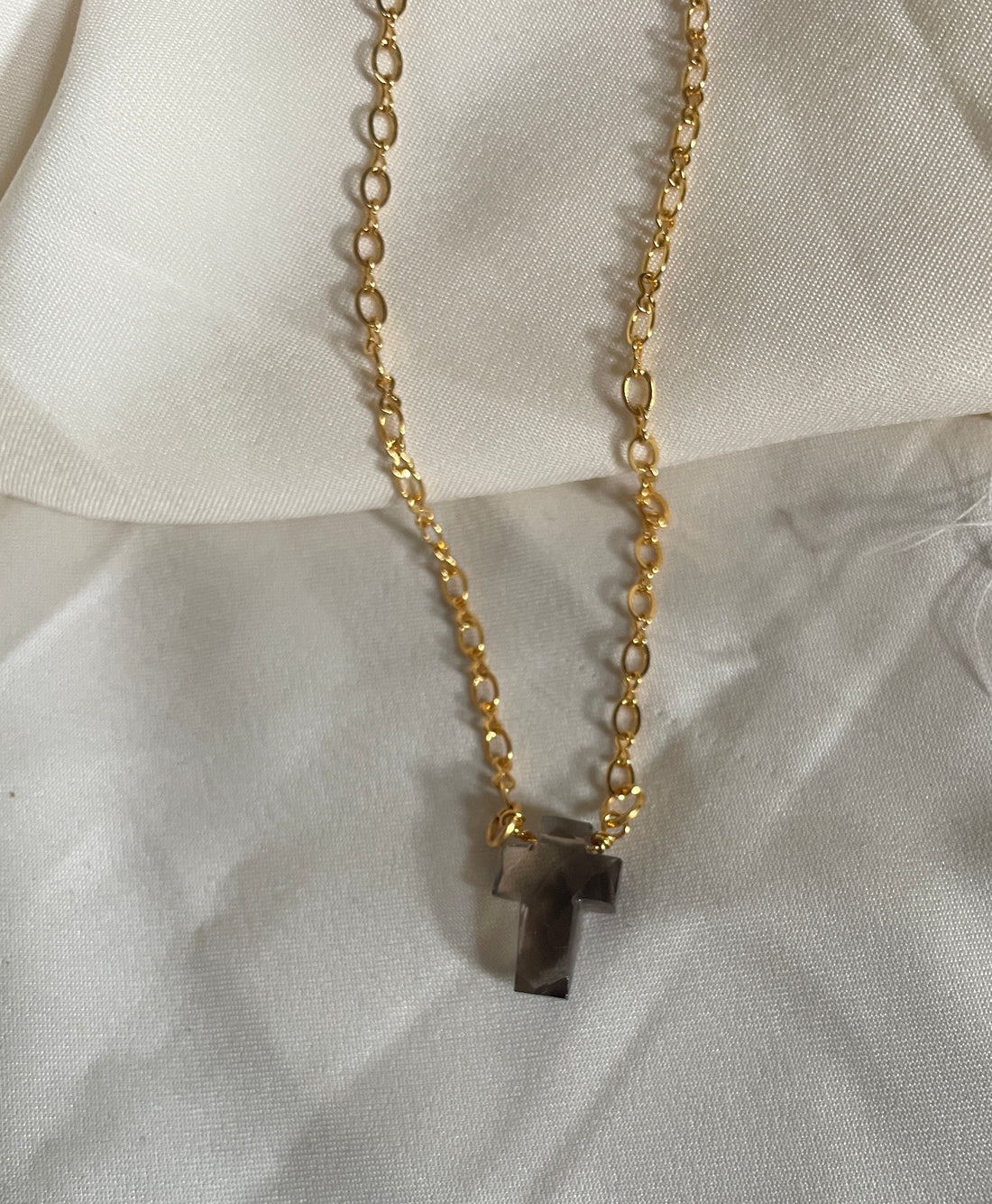 Smoky quartz cross