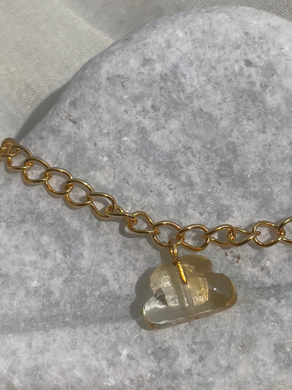 Cloud Charm- Citrine  Bracelet