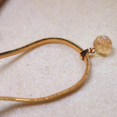 Citrine Carving stone Pendant