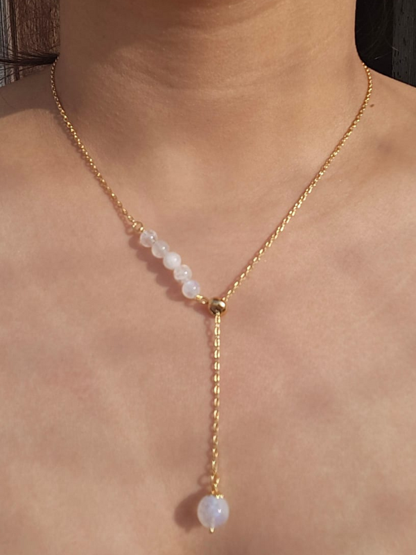 Slider Moonstone pendant | healing pendant