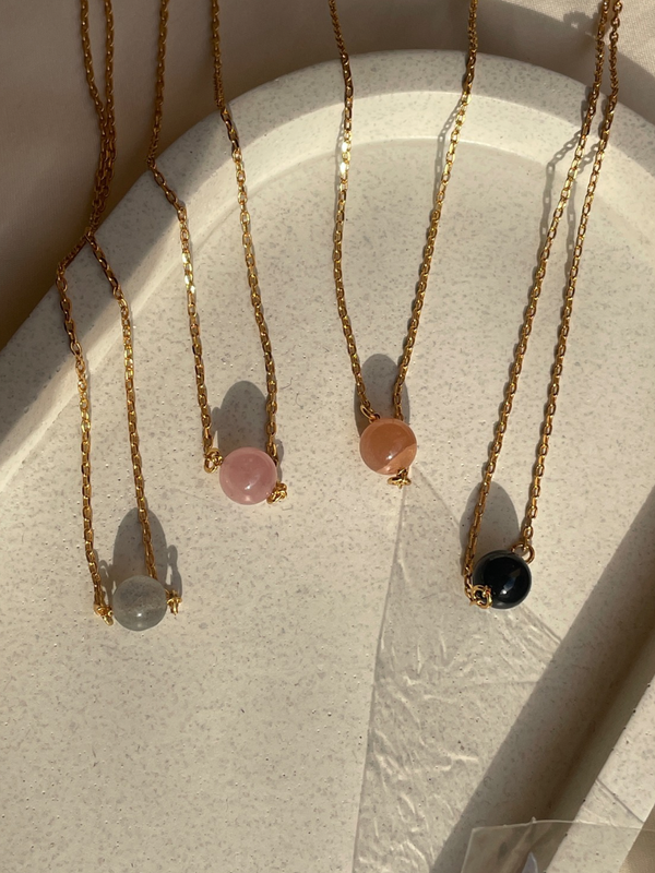 Black onyx stone pendant | stone of negative removal