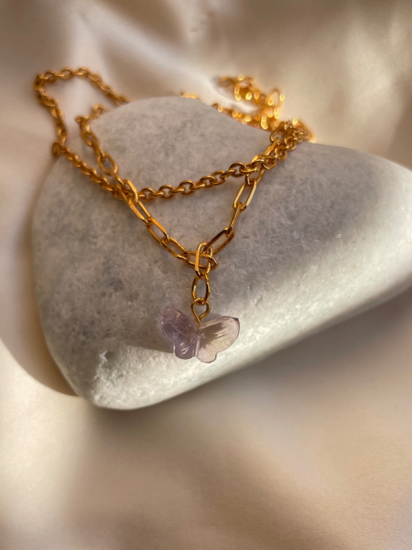 Butterfly Charm double layered Tanzanite   Bracelet
