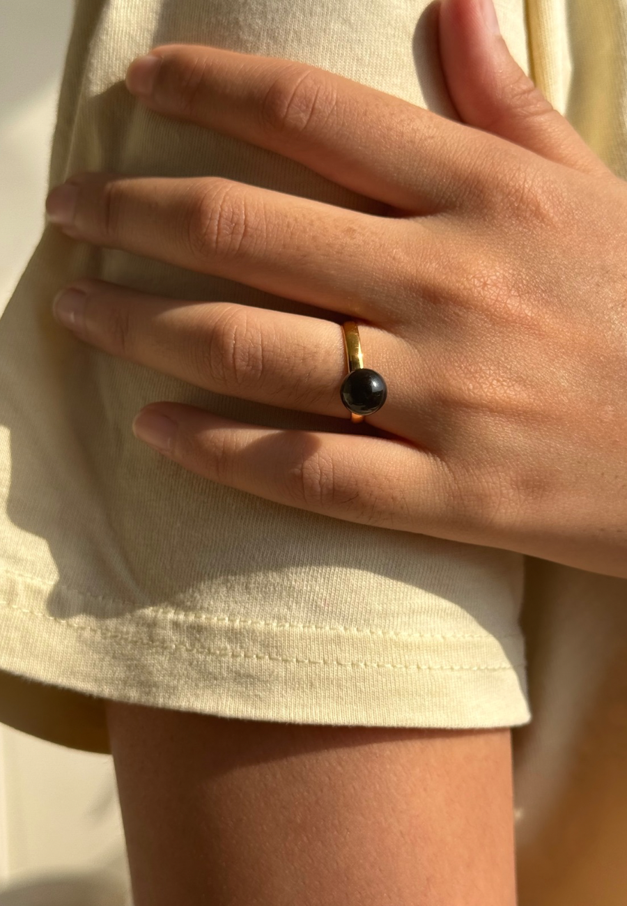 Black Onyx stone Ring