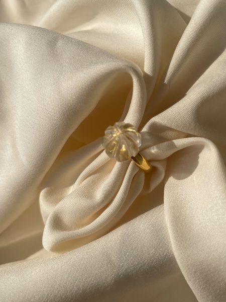 Clear Quartz Ring | Manifestation stone