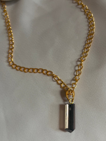Smoky quartz Pendant -Pencil