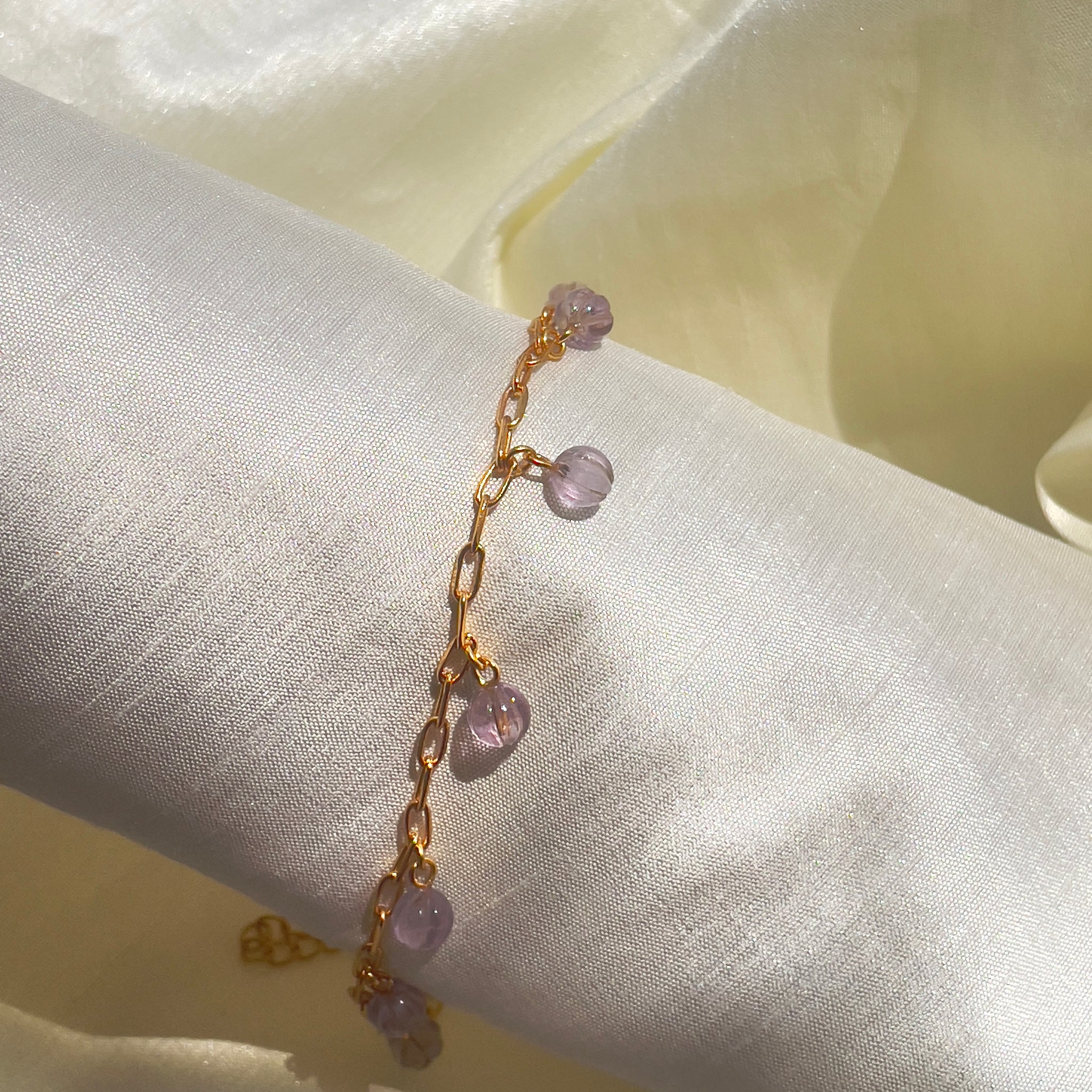 Melon Amethyst Bracelets