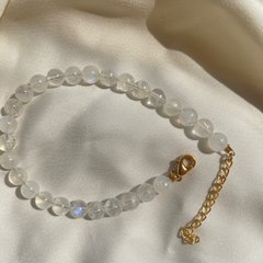 moonstone Beaded  Bracelet | moonstone in 18k gold plated