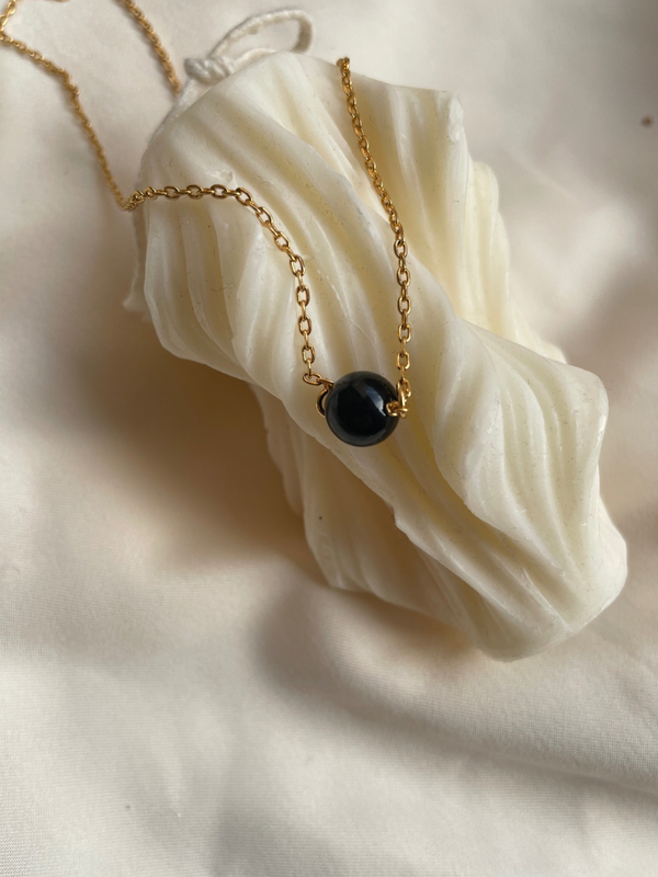 Black onyx stone pendant | stone of negative removal