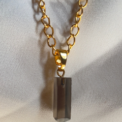 Smoky quartz Pendant -Pencil