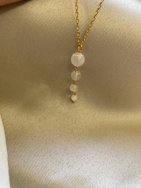 Caterpillar Moonstone pendant | healing pendant