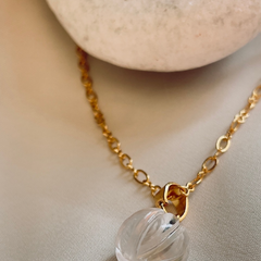 Clear quartz Pendant in Sterling silver .Helps in YOUR MANIFESTATION 