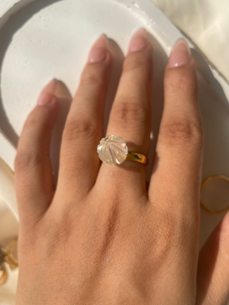Clear Quartz Ring | Manifestation stone